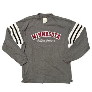 Minnesota Golden‎ Gophers Long Sleeve T Shirt Gray Large TSI Sportswear College